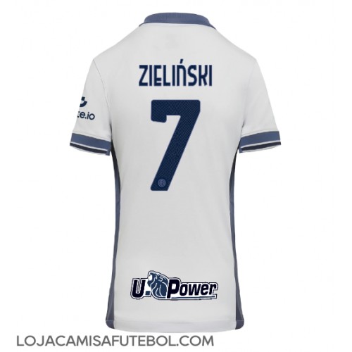 Camisa de Futebol Inter Milan Piotr Zielinski #7 Equipamento Secundário Mulheres 2024-25 Manga Curta